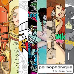 pornophonique -- 8-bit lagerfeuer, Album Cover
